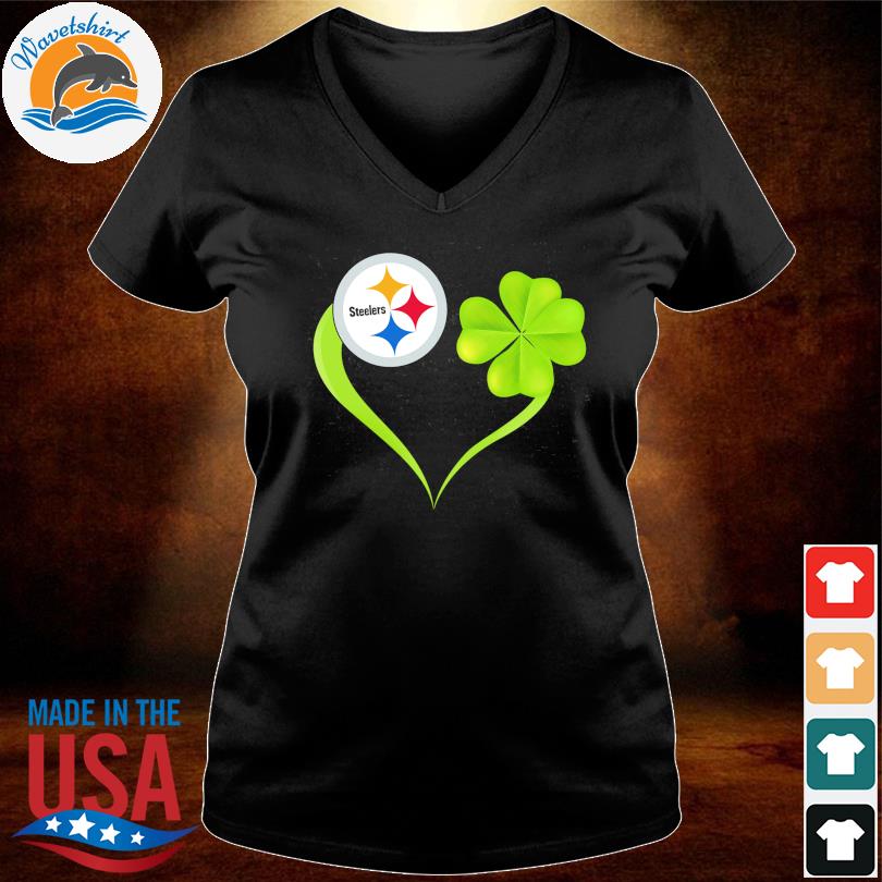 St Patrick Day Pittsburgh Steelers heart 2023 shirt, hoodie