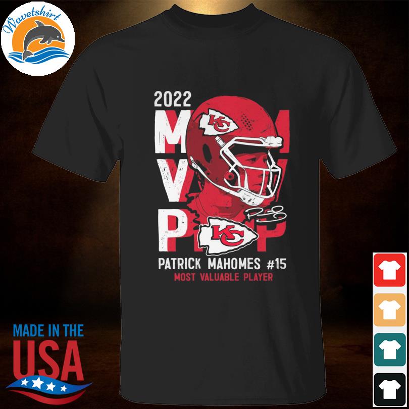 2022 mvp patrick mahomes most valuable player signature Kansas city Chiefs shirt