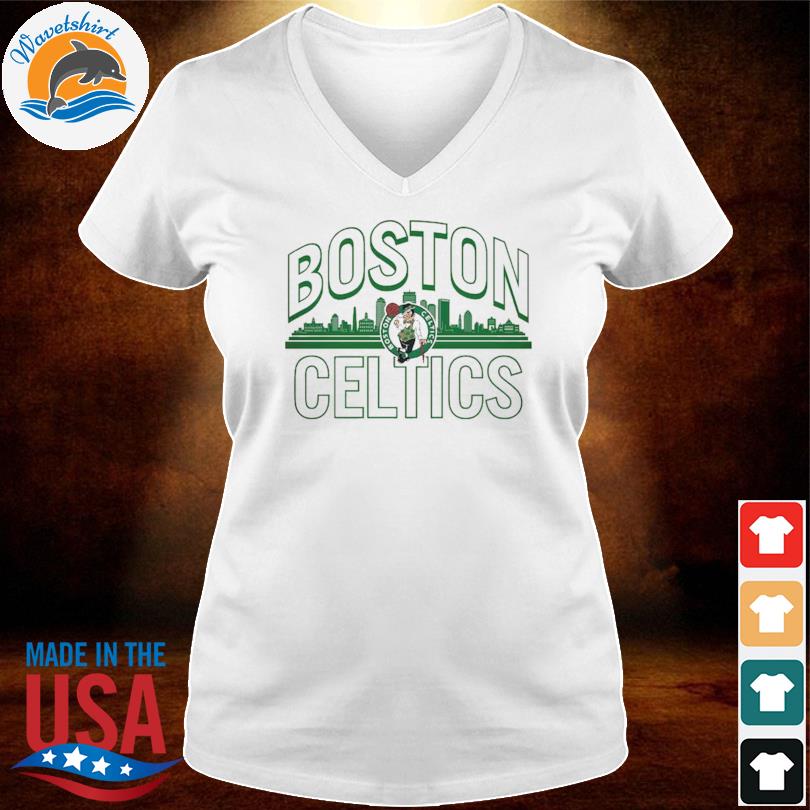 Boston Celtics Sportiqe Downtown Boston T-shirt - Shibtee Clothing