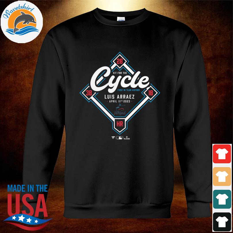 For The First TIme In Franchise History Miami Marlins Luis Arraez Gets The  Cycle All Over Print Shirt - Binteez