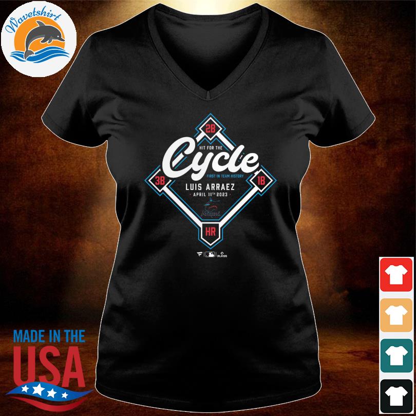 For The First TIme In Franchise History Miami Marlins Luis Arraez Gets The  Cycle All Over Print Shirt - Binteez