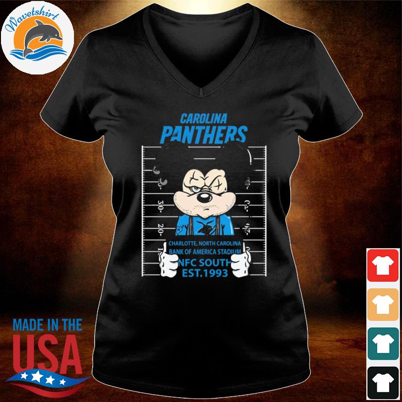 Mickey mouse Carolina panthers charlotte north Carolina bank of america  stadium nfc south est 1993 shirt, hoodie, sweater, long sleeve and tank top