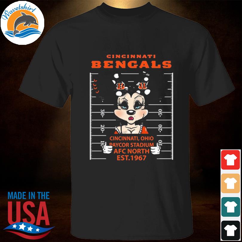 Cincinnati Bengals Minnie Mouse Cincinnati Ohio Paycor Stadium Afc North  Est 1967 Shirt