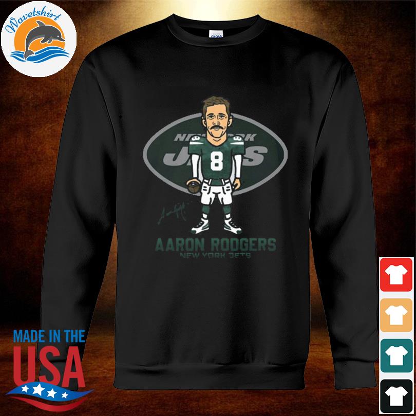 Awesome aaron Rodgers New York Jets Cartoon signature shirt, hoodie,  sweater, long sleeve and tank top