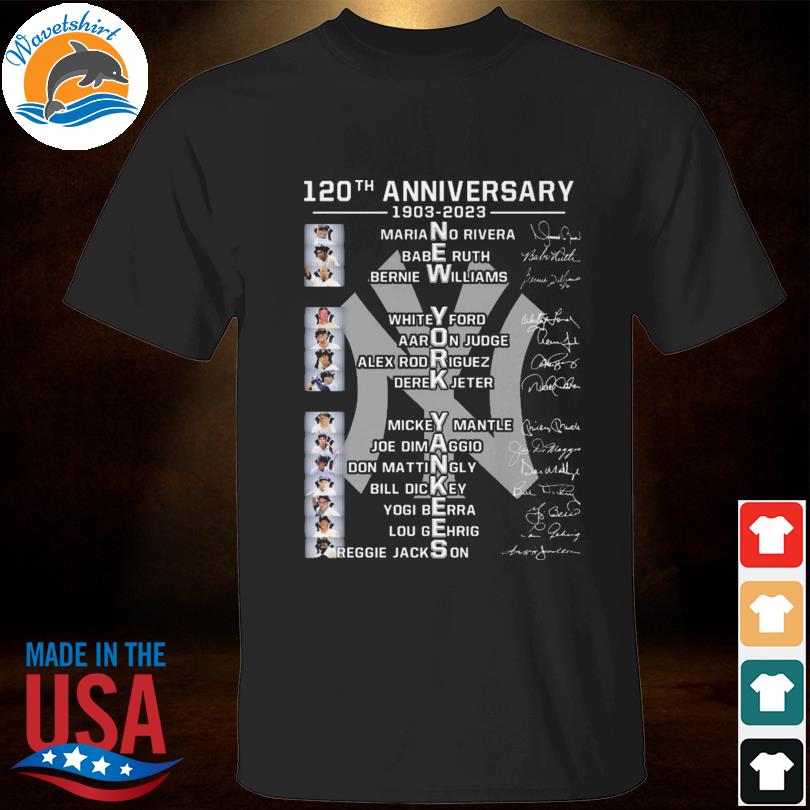 New York Yankees forever not just when we win 2023 signatures shirt -  Guineashirt Premium ™ LLC