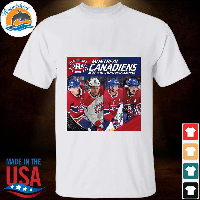 Wavetshirt - Montreal Canadiens 2023 Team Wall Calendar Shirt