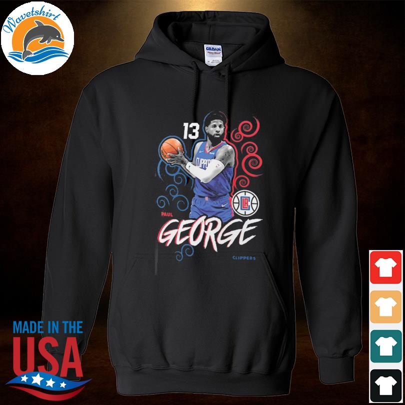 Paul george la clippers player name & number competitor s Hoodied