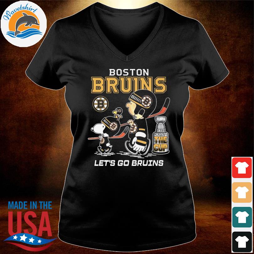 Boston Bruins Snoopy and Charlie Let's Go Bruins shirt, hoodie, sweater,  long sleeve and tank top