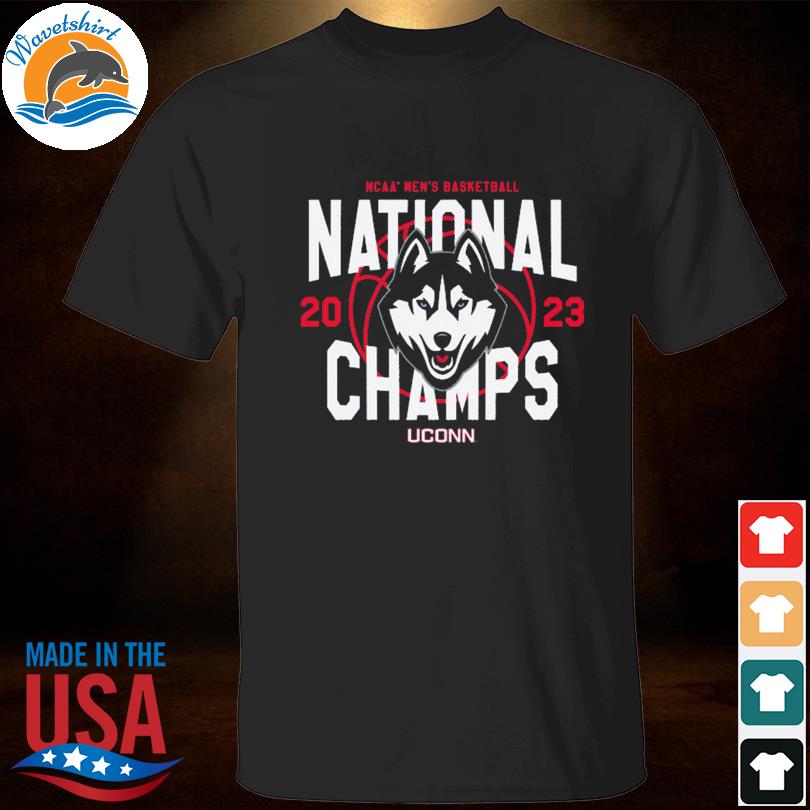 Homefield Gray UConn Huskies 2023 NCAA Men's Basketball National Champions  T-Shirt