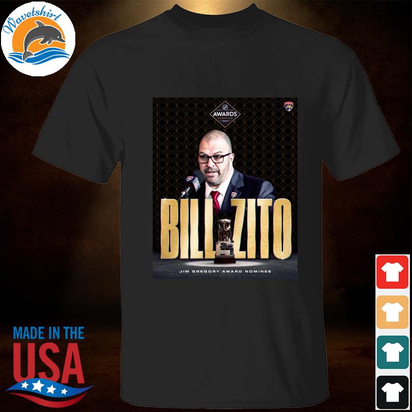 Florida panthers bill zito jim gregory award nominee 2023 stanley cup playoffs shirt