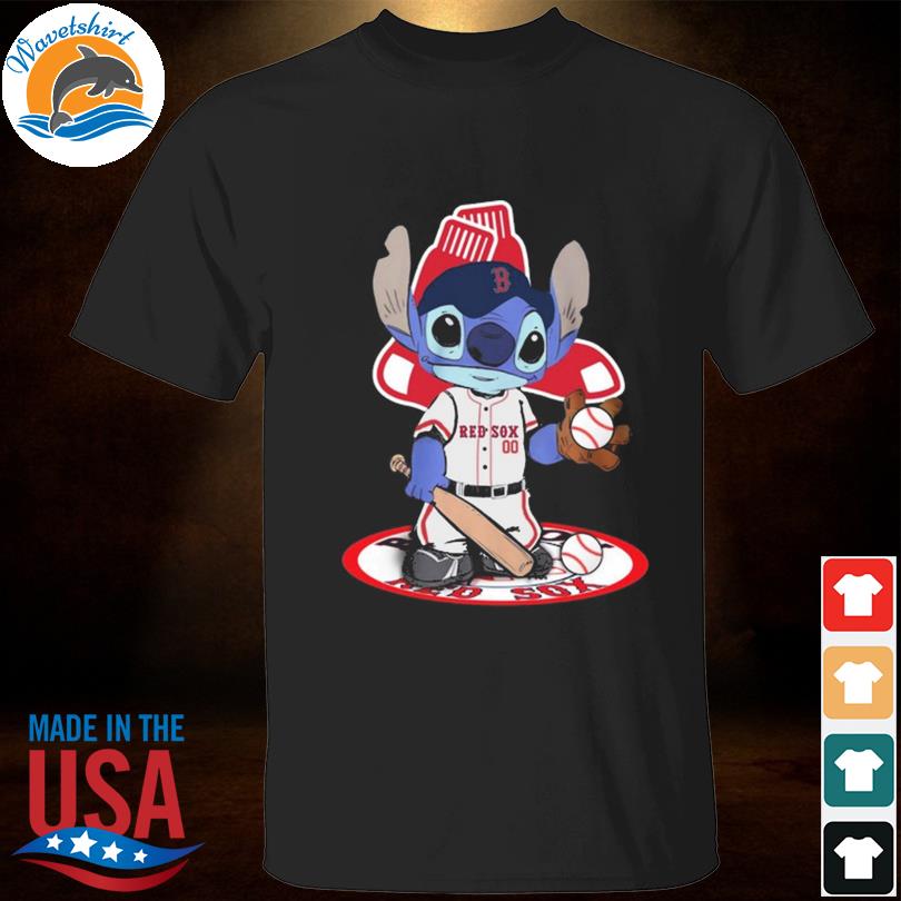 Baby Stitch Boston Red Sox baseball logo 2023 shirt