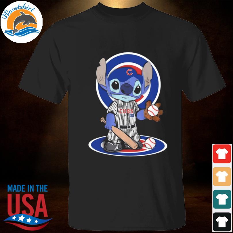 Baby Stitch Chicago Cubs baseball logo 2023 shirt