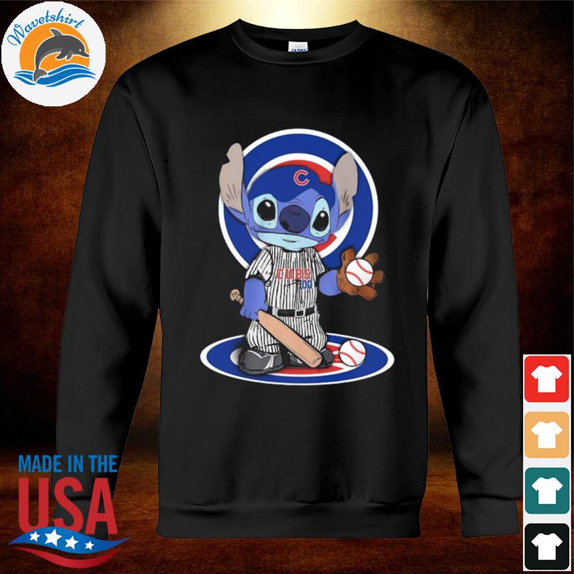 Stitch baseball Chicago Cubs logo shirt, hoodie, longsleeve, sweater