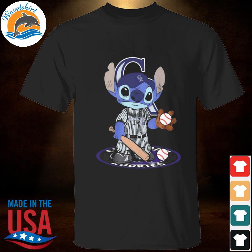 Baby Stitch Colorado Rockies baseball logo 2023 shirt