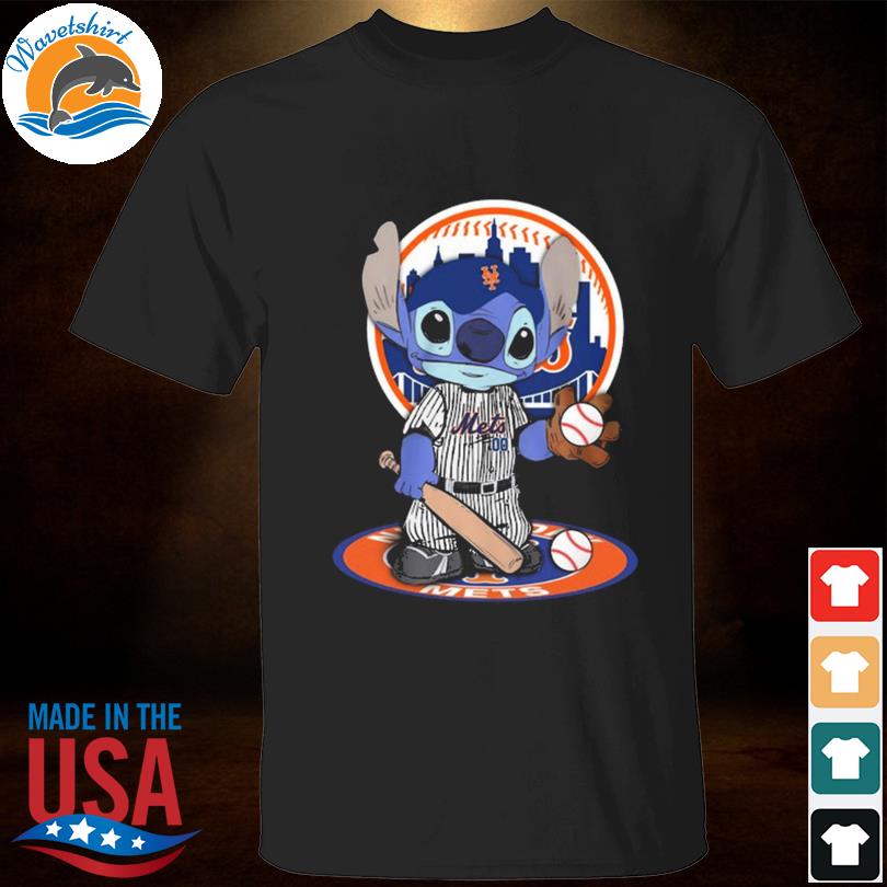 Baby Stitch New York Mets baseball logo 2023 shirt