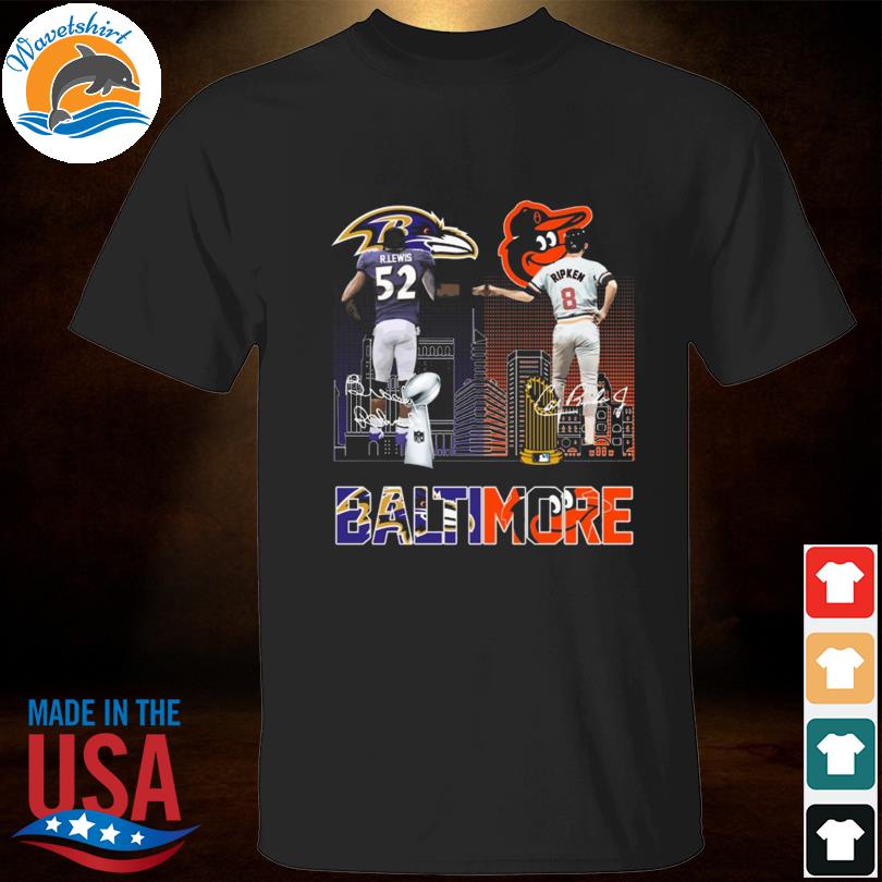 Official Baltimore ravens and baltimore orioles logo T-shirt