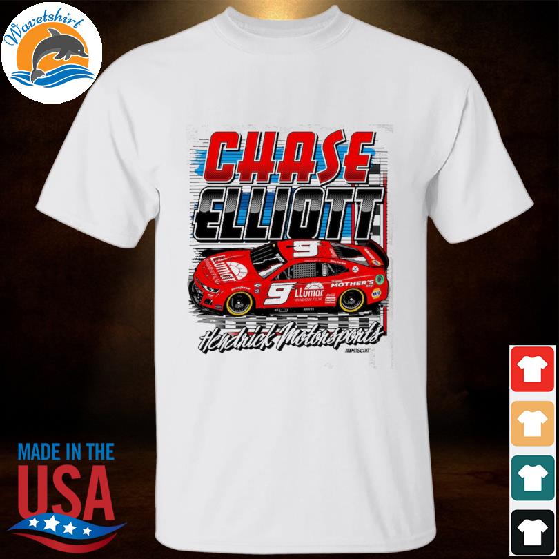 Chase Elliott Hendrick Motorsports Team Collection Ash LLumar Finish Line 2023 T-Shirt