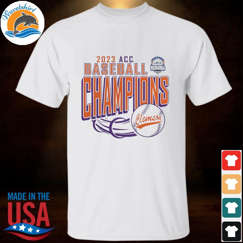Clemson tigers women's 2023 acc baseball conference tournament champions shirt
