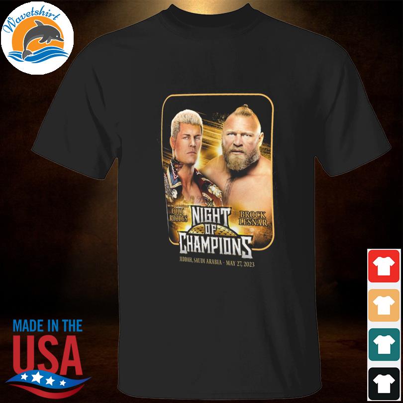 Cody Rhodes vs Brock Lesnar Night of Champions Matchup T-Shirt