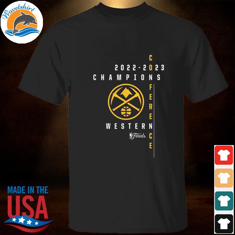 Denver nuggets 2023 western conference champions crossover team roster shirt