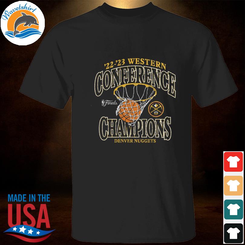 Denver nuggets 2023 western conference champions pass hoops shirt