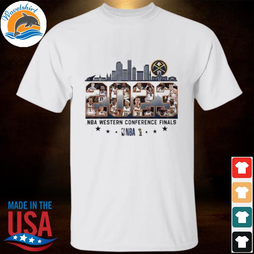 Denver nuggets skyline players 2023 nba western conference finals shirt
