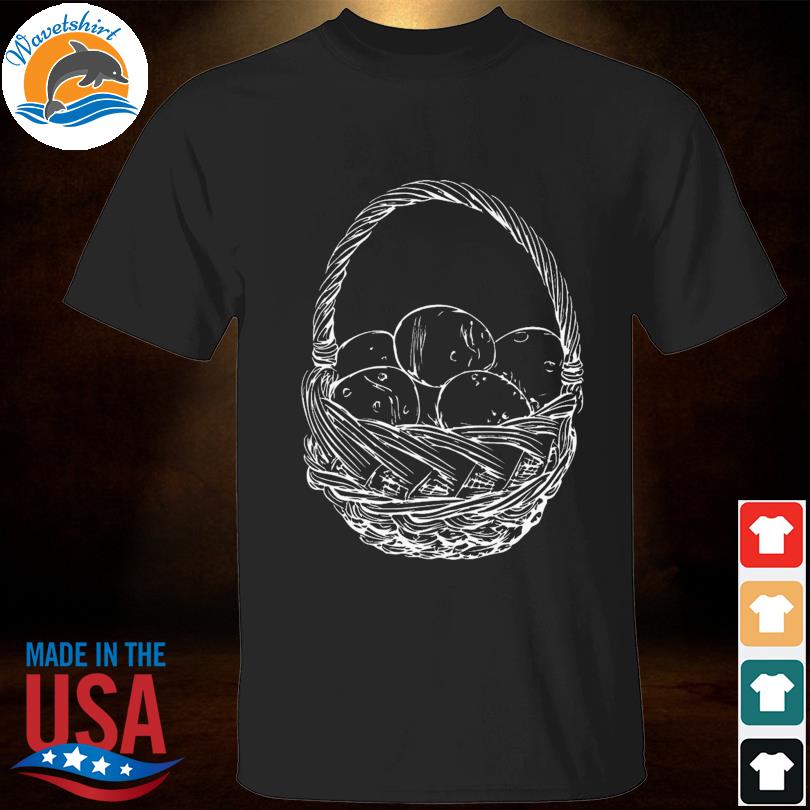 Easter basket themed cotton shirt