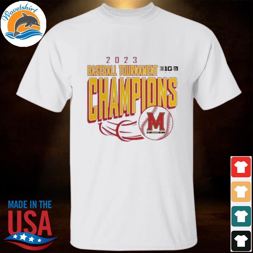 Maryland terrapins 2023 baseball tournament champions shirt