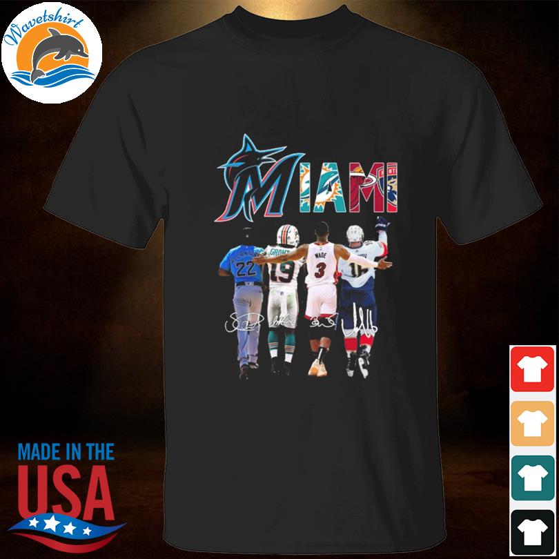 Men's Majestic White Miami Marlins Logo Fresh T-Shirt