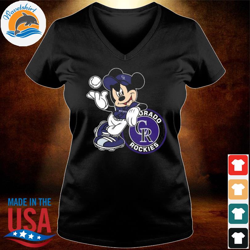Colorado Rockies MLB Mickey Mouse player cartoon 2023 shirt