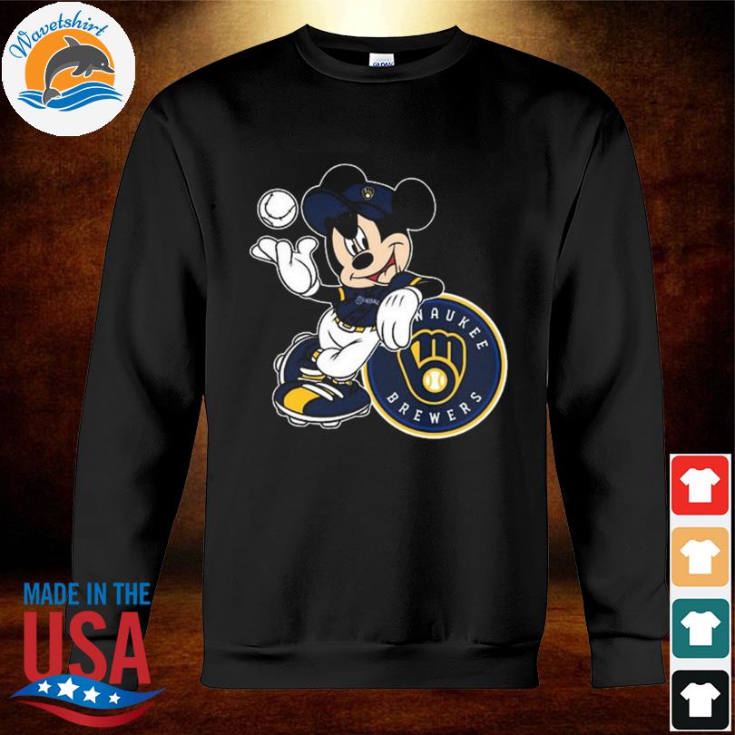 Milwaukee Brewers Mickey Mouse x Milwaukee Brewers Baseball Jersey