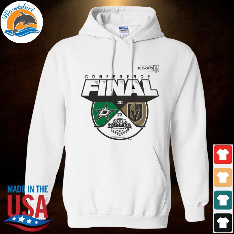 Vegas Golden Knights vs Dallas Stars 2023 NHL Stanley Cup Playoffs Western  Conference Final Matchup logo shirt, hoodie, sweater, long sleeve and tank  top