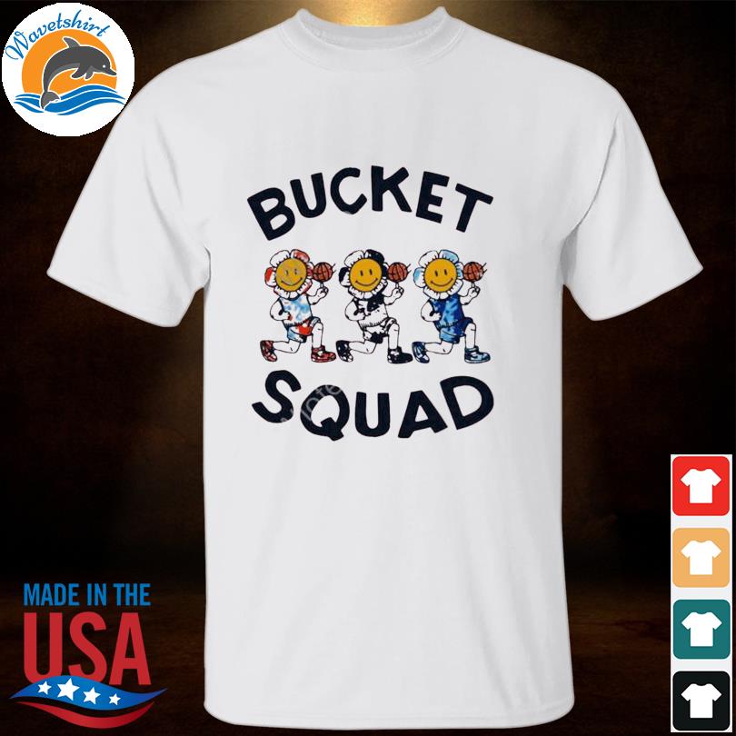 Youth tie dye flower team bucket squad shirt