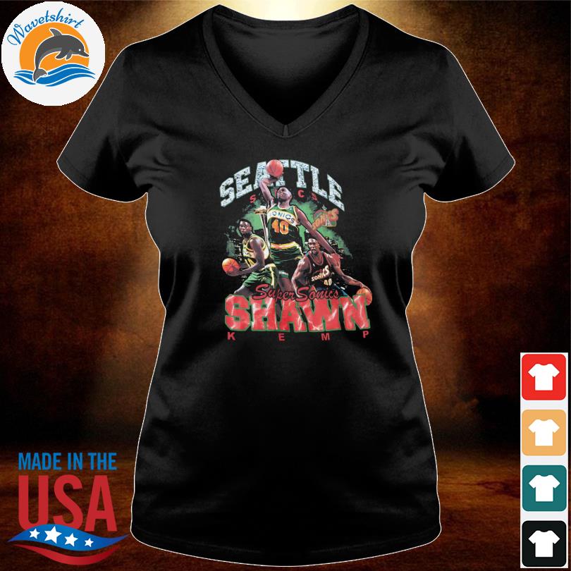 Official bling SS HWC Seattle Supersonics Shawn Kemp T-Shirts