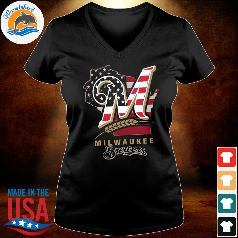 Milwaukee Brewers American Flag 2023 shirt, hoodie, sweater, long sleeve  and tank top