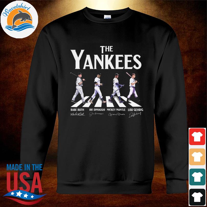 New York Yankees Friends Babe Ruth Lou Gehrig Signatures shirt, shortsleeve  t-shirt