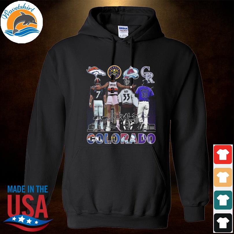 Colorado Avalanche Rockies Denver Broncos Nuggets City Champions T