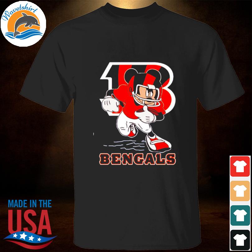 Cincinnati Bengals NFL Mickey Mouse player cartoon 2023 shirt, hoodie,  sweater, long sleeve and tank top