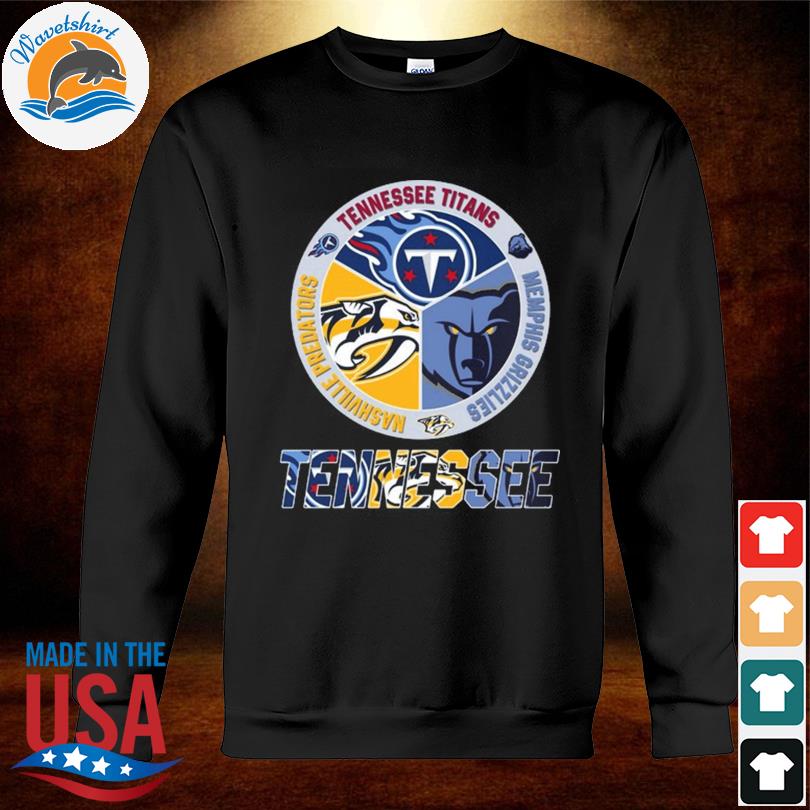 Nashville Predators Tennessee Titans Memphis Grizzlies 2023 circle logo  shirt, hoodie, sweater and v-neck t-shirt