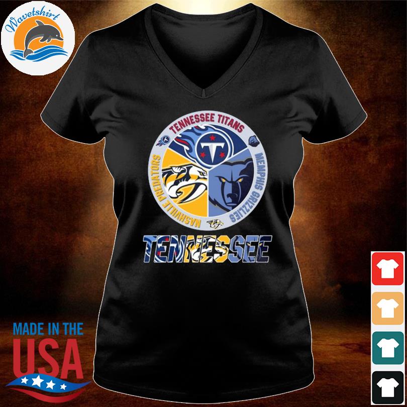 Nashville Predators Tennessee Titans Memphis Grizzlies 2023 circle logo  shirt, hoodie, sweater and v-neck t-shirt