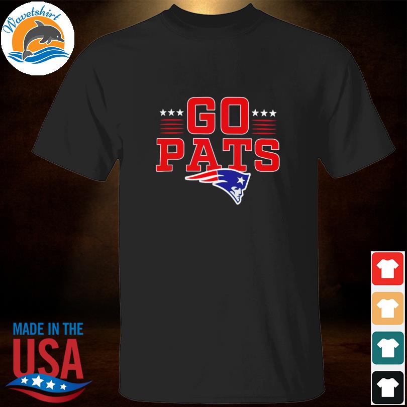 New England Patriots Go Pats Profile Big & Tall Two-Sided Shirt
