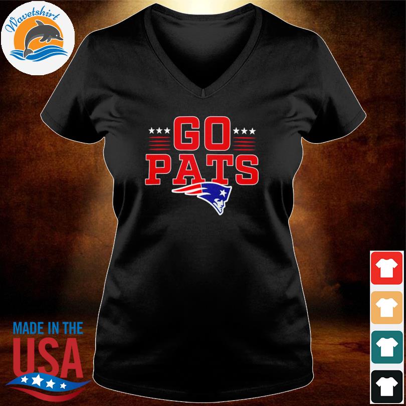 New England Patriots Go Pats Profile Big & Tall Two Sided Shirt