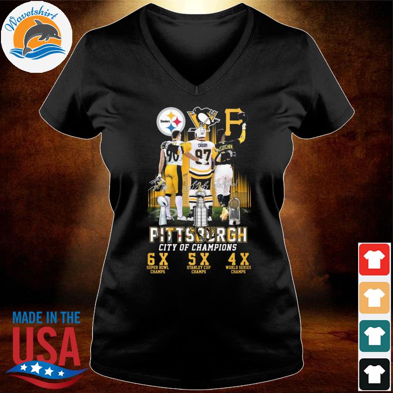 Pirates, Steelers And Penguins Pittsburgh City Of Champions Signatures Shirt,  hoodie, sweater, long sleeve and tank top