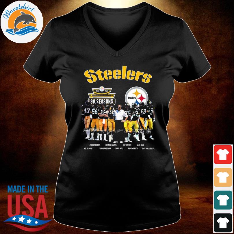 Product pittsburgh Steelers 90 season 1933 2023 memories shirt