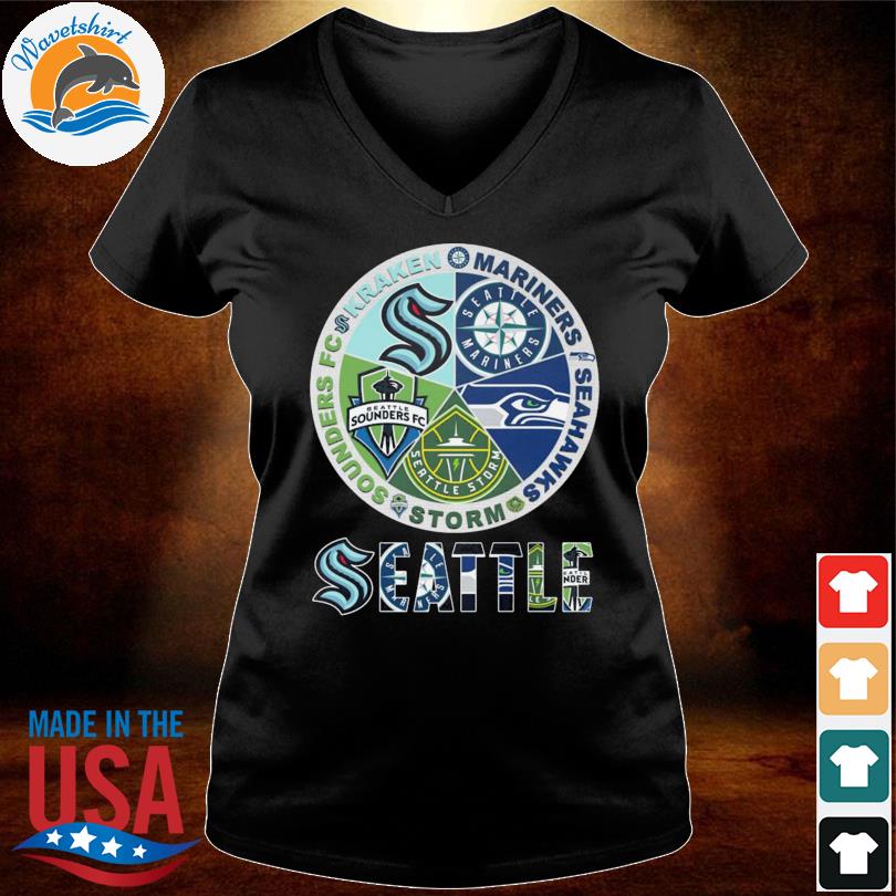 Funny Seattle Sounders FC Seahawks Mariners and Kraken shirt, hoodie,  sweater, long sleeve and tank top