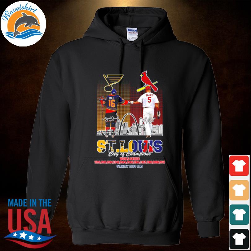 ST Louis City Of Champions Cardinals And Blues shirt, hoodie