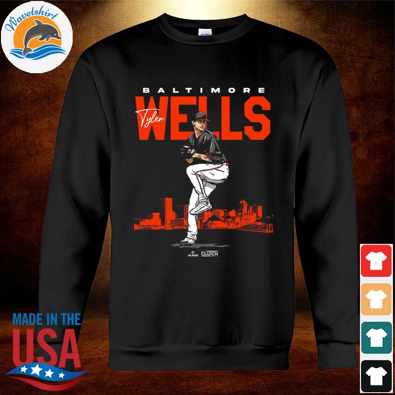 Tyler Wells Baltimore Orioles city skyline signature 2023 shirt