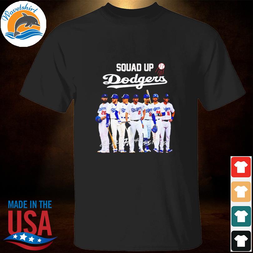 Squadd Up Los Angeles Dodgers 2023 Signatures Shirt