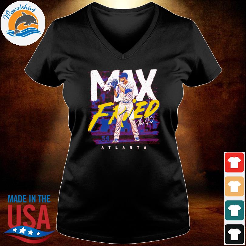 Max Fried Men's Cotton T-shirt Atlanta Baseball Max 