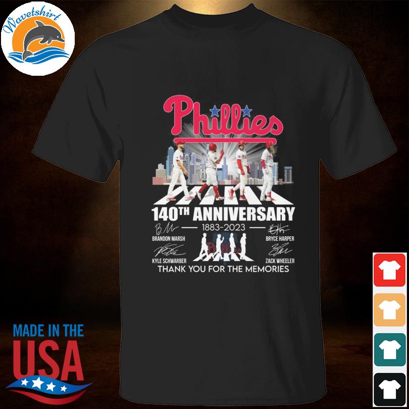 Vqtshirt - Philadelphia Phillies abbey road 140th anniversary 1883